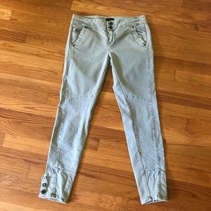 Topshop Sage Green Moto Jeans 6